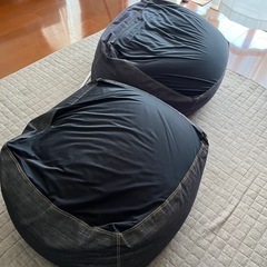 無印良品　人をダメにするソファ大２個 の画像