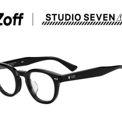 ZOFFの黒縁メガネ(スタジオセブン)＋プレミアムハードレンズ 