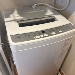 AQUA 全自動洗濯機 AQW-S6N(W)｜6kg｜2年使用・美品