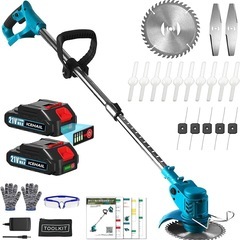 草刈り機 充電式 草刈機 18V 互換 4Ah総容量 低騒音 1...