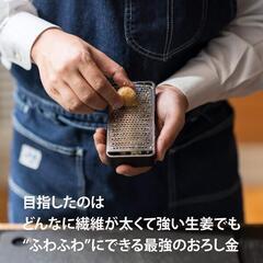 新品　飯田屋 エバーおろし (日本製/受け皿付き/手のひらサイズ) スティック型 ステンレス おろし器 の画像