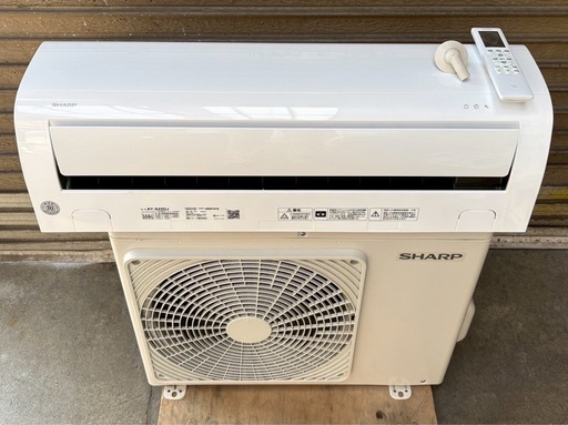 引取限定】中古2.2kw6畳単相100VルームエアコンSHARPシャープ2024年製