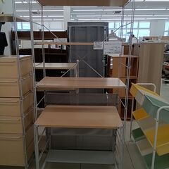 ★ジモティ割あり★  収納棚 ナチュラルブラウン H175×D3...