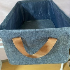 折りたたみ収納バスケット　スチールフレームありの画像