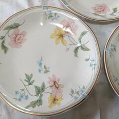 itto POTTERY  花柄八角形陶器皿 5枚セット ケーキ皿の画像