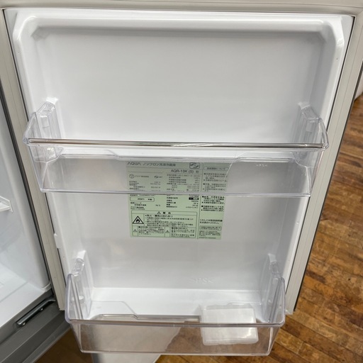 2ドア冷蔵庫　AQUA 126L
