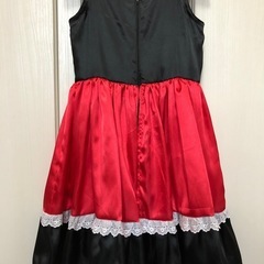 ハロウィン衣装 ミニーちゃん風 ドレス　ハンドメイド 女の子 ディズニーミッキーの画像
