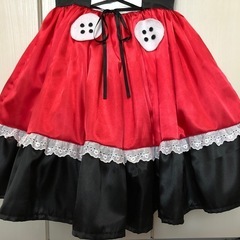 ハロウィン衣装 ミニーちゃん風 ドレス　ハンドメイド 女の子 ディズニーミッキーの画像