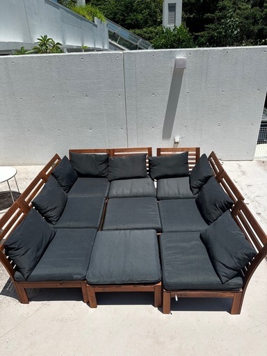 IKEA 3人掛けソファー APPLARO ガーデンソファー 売ります！