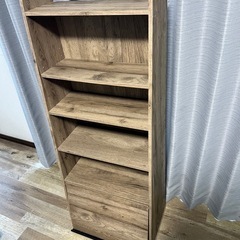 おしゃれシェルフ グレージュ 棚 木目 の画像