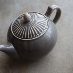 【波佐見焼】一龍急須しのぎポット（茶こし付の画像