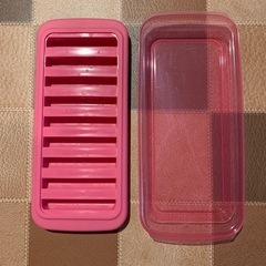 【2個セット】製氷皿（アイススティックトレイ＆小粒氷アイストレー）蓋付き！の画像