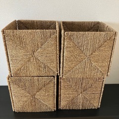 IKEA イケアカラックスカゴKNIPSA クニプサバスケットシーグラス