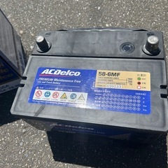 自動車用バッテリー2点　58-6MF ジャンクの画像