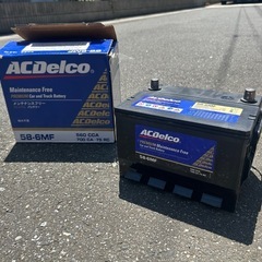 自動車用バッテリー2点　58-6MF ジャンク