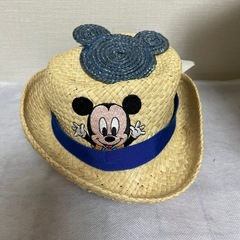 子供用　ディズニー　ミッキー　麦わら帽子