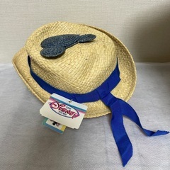 子供用　ディズニー　ミッキー　麦わら帽子の画像