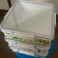 ランチボックス 弁当箱 1.5L×3段 蝶プラ工業 松花堂 スイートガーデン 大の画像
