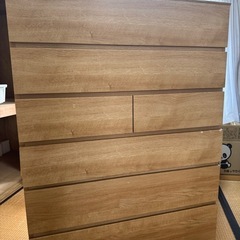 洋服ダンス　ニトリ　ライトブラウンの画像