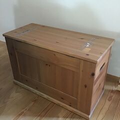【無料】IKEA 天然木製キャビネット お譲りしますの画像