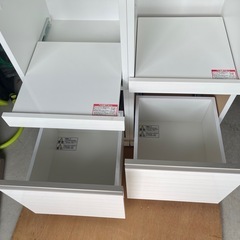 値下げ！白いキッチン家具中古品の画像