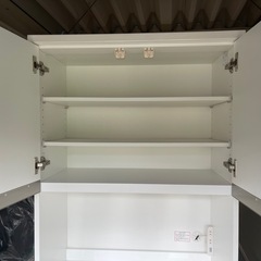 値下げ！白いキッチン家具中古品の画像