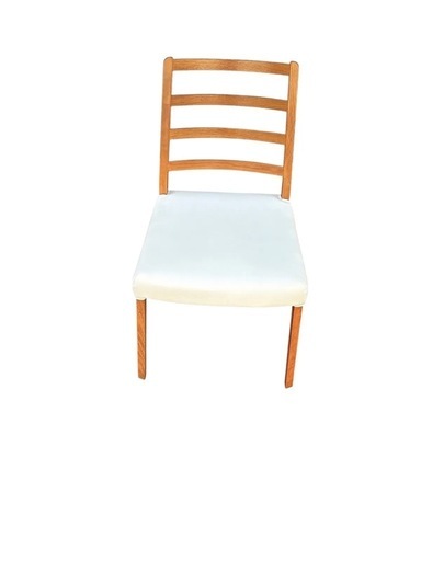 【美品】 IDC大塚家具 ダイニングチェア オーク材 座面PVC 北欧スタイル 2脚セット