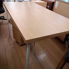 ★リユースのサカイつくば店★TK5674 ニトリ デスクセット ナチュラル H72×D60×W118 クリーニング済みの画像