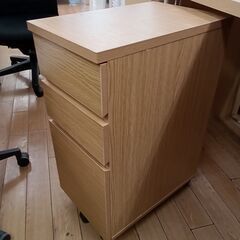 ★リユースのサカイつくば店★TK5674 ニトリ デスクセット ナチュラル H72×D60×W118 クリーニング済みの画像