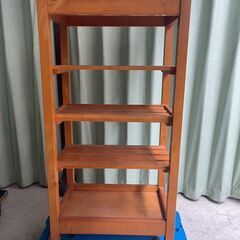 【🌿タイル天板×ウッドキャスターラック✨】の画像