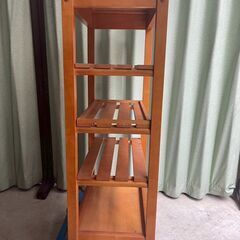 【🌿タイル天板×ウッドキャスターラック✨】の画像