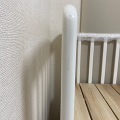 ベビーベッド　KATOJI (カトージ)　ホワイト【解体済み】の画像