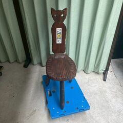 【🪑個性派！ふくろうモチーフの木彫りチェア🦉】の画像