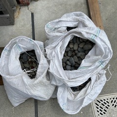 庭の踏石、那智黒石の画像