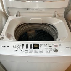 29日引取り限定 2021年製Hisense 縦型洗濯機 HW-E5603 5.5kg 風乾燥付きの画像