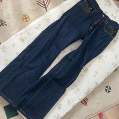 GUMU デニムパンツ L 風神雷神の画像