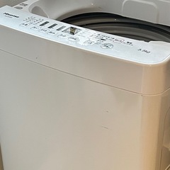 29日引取り限定 2021年製Hisense 縦型洗濯機 HW-E5603 5.5kg 風乾燥付きの画像