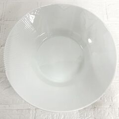 ロイヤルコペンハーゲン ホワイトエレメンツ ディーププレート プレート 深皿(約25cm) 大皿(約30cm) 2枚セット 未使用 保管品 ☆ 札幌市白石区 白石店 の画像