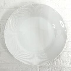 ロイヤルコペンハーゲン ホワイトエレメンツ ディーププレート プレート 深皿(約25cm) 大皿(約30cm) 2枚セット 未使用 保管品 ☆ 札幌市白石区 白石店 の画像