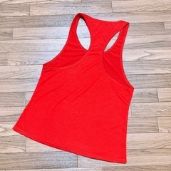 ★美品★ 赤　タンクトップ　S-Mの画像