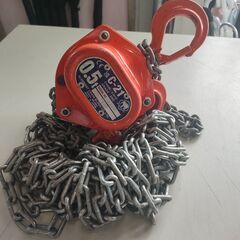 ②　チェーンブロック　0.5ｔ　C-21　エレファント　工具　フ...