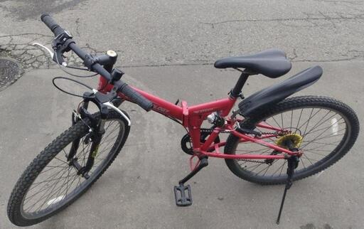 26インチ 🚲 折りたたみ マウンテンバイク 10,000円 🔁6段切替