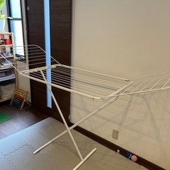 無料　IKEA 折りたたみ　洗濯物干し
