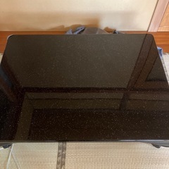 漆塗り　ダイニングテーブル　座卓　黒