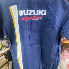 当時物 SUZUKI スズキ ピットシャツ ワークシャツ 新品 長期保管品 Ｌサイズ(ＬＬも有ります)の画像