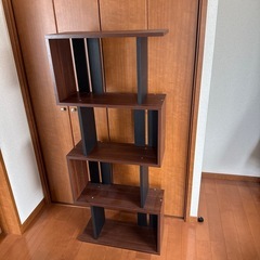 ダークブラウン　オープンシェルフ