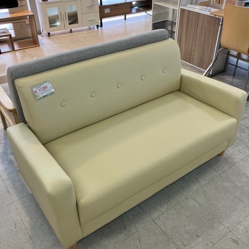 【新品】 2人掛け合皮ソファー