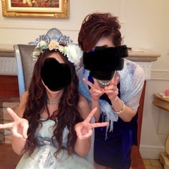 丸井購入　ロイヤルブルーパーティードレス
の画像