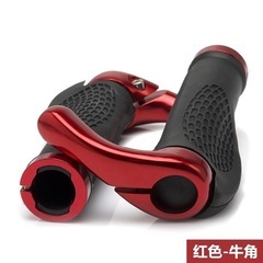 マウンテンバイク グリップハンドル 耐衝撃 自転車グリップ 人間工学的 バイク グリップ ハンドル サイクリング アクセサリー 簡単取り付けの画像