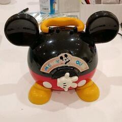 0622-179 ミッキーマウス小物入れ付目覚まし時計の画像